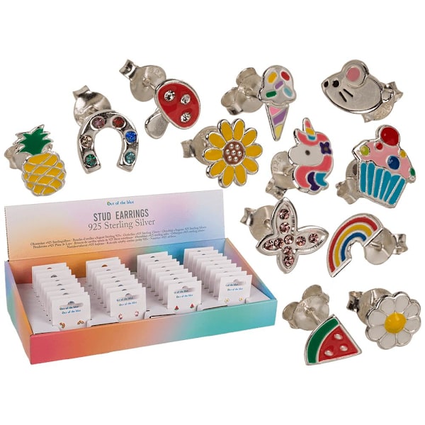 2-Paria - Korvakorut - Nappikorvakorut Lapsille Multicolor