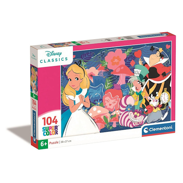 Alice i Underlandet Spegeln Disney 104 Bitars Pussel av Clementoni