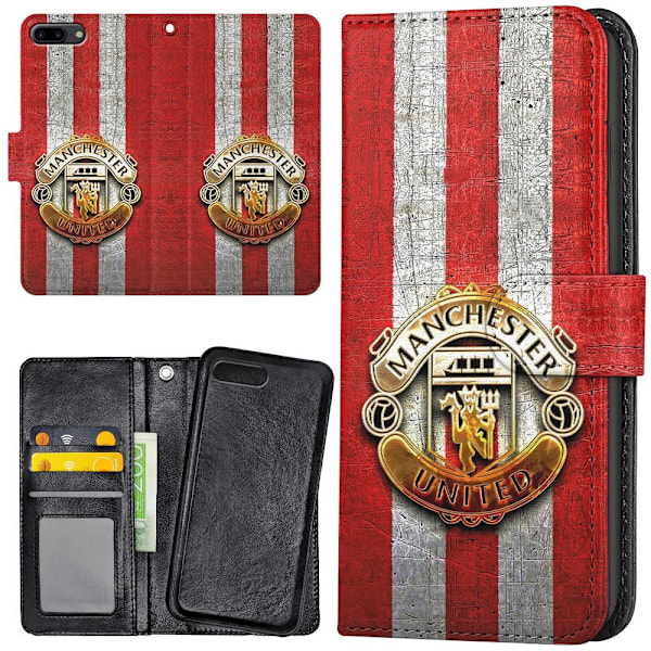 iPhone 7/8 Plus - Lommebok Deksel Manchester United