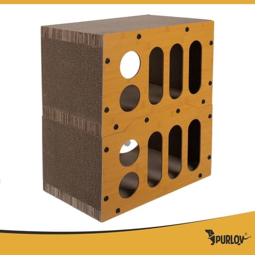 Katträd tvåvånings - Klösmöbel med koja