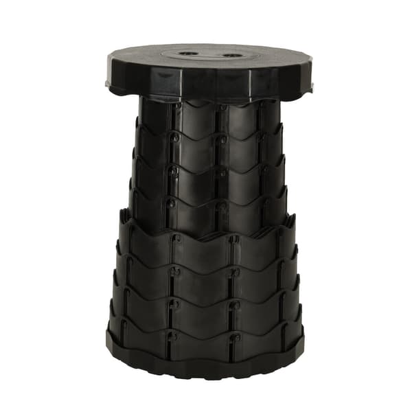 Hopfällbar Pall - Portabel Black