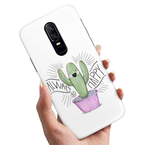 OnePlus 7 Pro - Deksel/Mobildeksel Happy Cactus