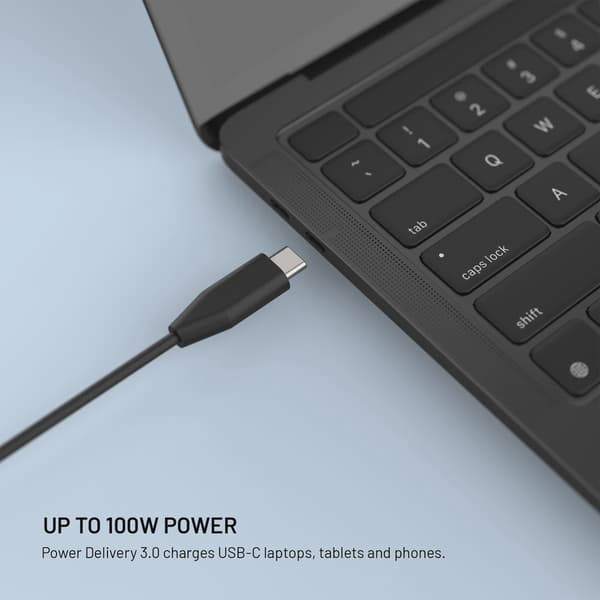 FIXED Super Snabb GaN Laptop Laddare 100W USB-C 3m