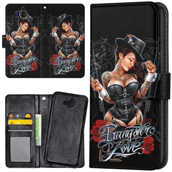 Huawei Y6 (2017) - Mobilcover/Etui Cover Gangster Love