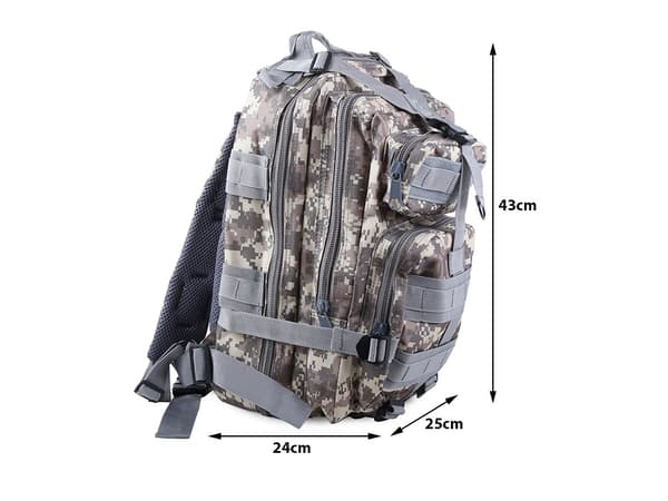Militärväska / Ryggsäck - 30L grå