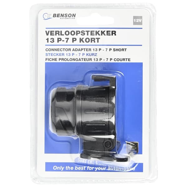 Adapter 13- till 7-polig kort