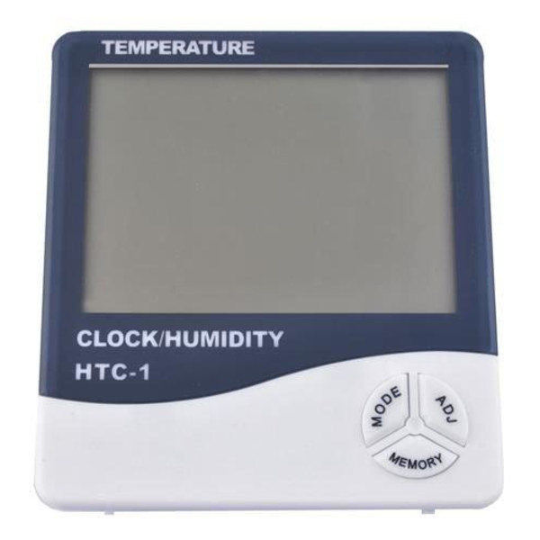 Termometer og Fugtighedsmåler - Digital - Alarm – Ur