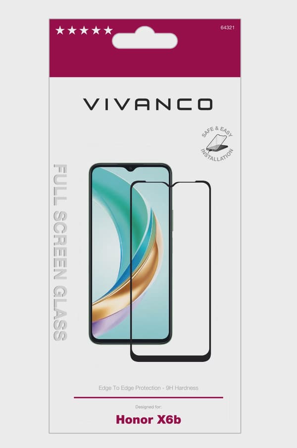 Vivanco Full Screen glas 9H Honor X6b 5G