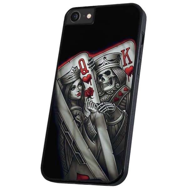 iPhone 6/7/8 Plus - Deksel/Mobildeksel King Queen Kortstokk