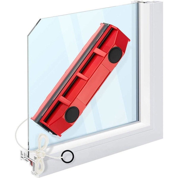 Vinduesvask til begge sider af vinduet - Magnetisk - 2-8mm Red