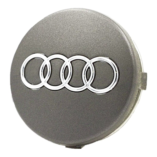 4-Pak - Audi Senterkopper - Bil Silver 68 mm