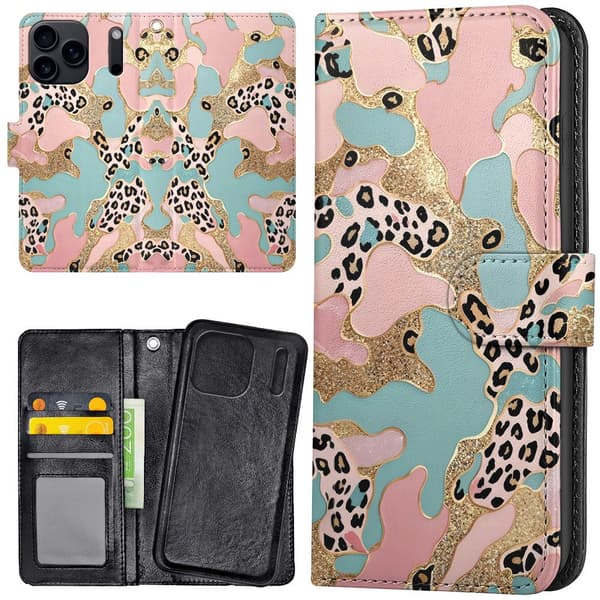 iPhone 17 / 18 Pro Max - Lommebok Deksel Abstract