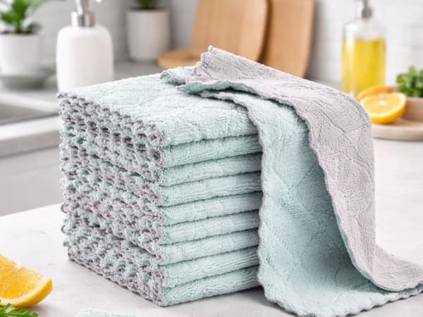 Mikrofiberdukar kök glas 10 st