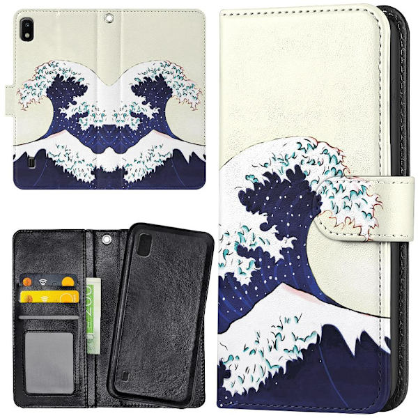 Samsung Galaxy A10 - Mobilcover/Etui Cover Flodbølge