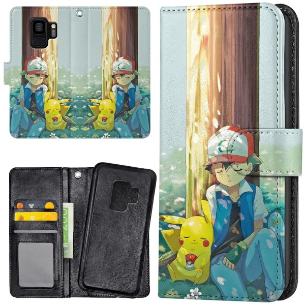 Samsung Galaxy S9 - Lommebok Deksel Pokemon Multicolor