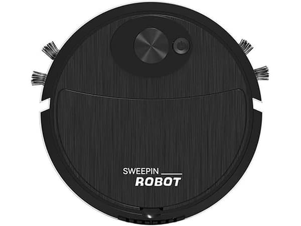 Städrobot elektrisk dammsugare sladdlös borste Black
