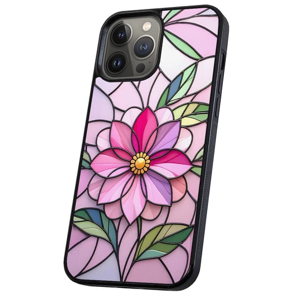 iPhone 16 Pro - Deksel/Mobildeksel Glass Flower