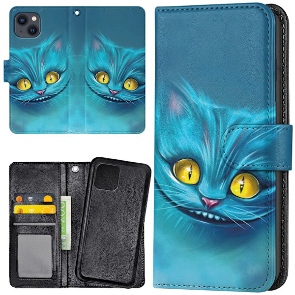 iPhone 15 - Plånboksfodral/Skal Cat