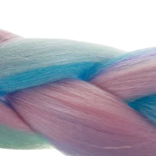Jumbo Braid / Löshår Hårfläta - 60 cm Multifärg (ljus)