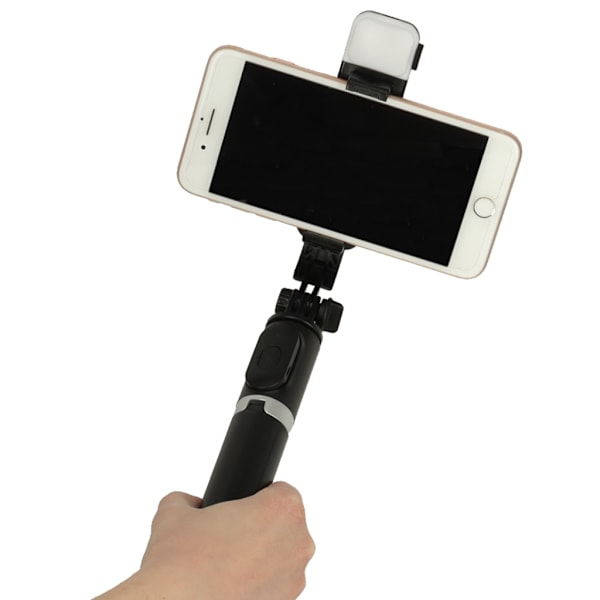 Selfie-sticklampa stativ stativ svart
