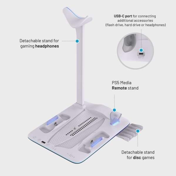 FIXED Multifunktionell Dockingstation till PS5 Pro/Slim