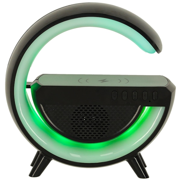 LED G-lampa med induktiv laddare svart