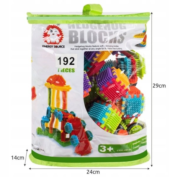 Nopper byggesæt legetøj - 192 dele Multicolor
