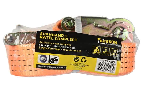 Spännband komplett 9 m 5 ton