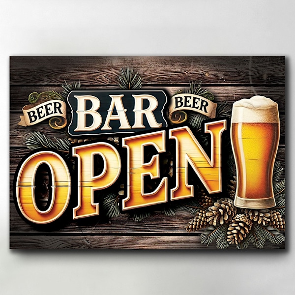 ÖL Skylt - Dekorativ Inredning till Bar - A4 MultiColor A4 - 21x30cm