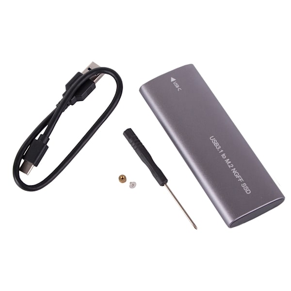 USB 3.1-kabinett för intern M.2 SSD Silver