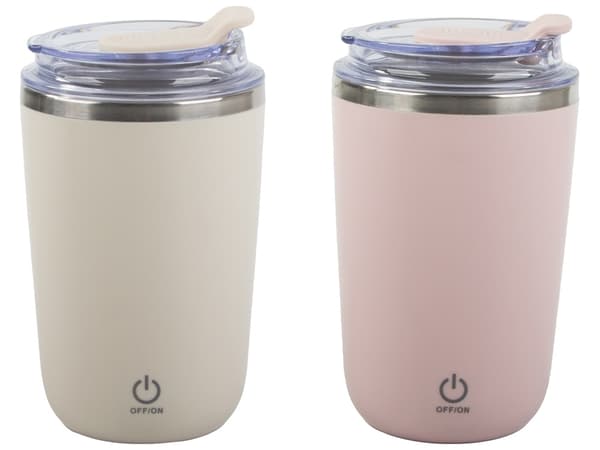 Termomugg 350 ml - Självomrörande stålmugg USB