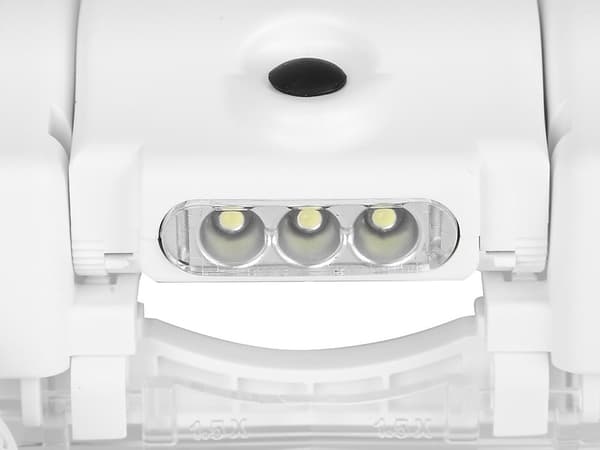 Genom strålkastarglasögon 3 led linser 13x