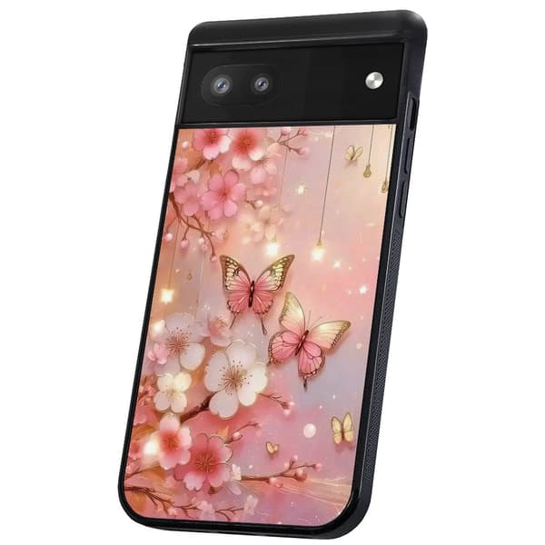 Google Pixel 6A - Deksel/Mobildeksel Flowers & Butterflies