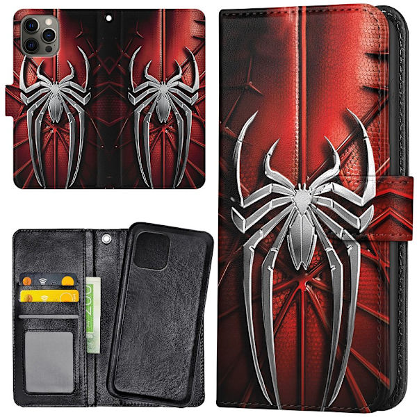 iPhone 15 Pro Max - Plånboksfodral/Skal Spiderman