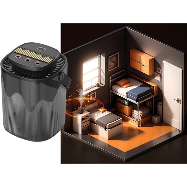 Luftfuktare aromdiffusor aromaterapi rgb belysning usb