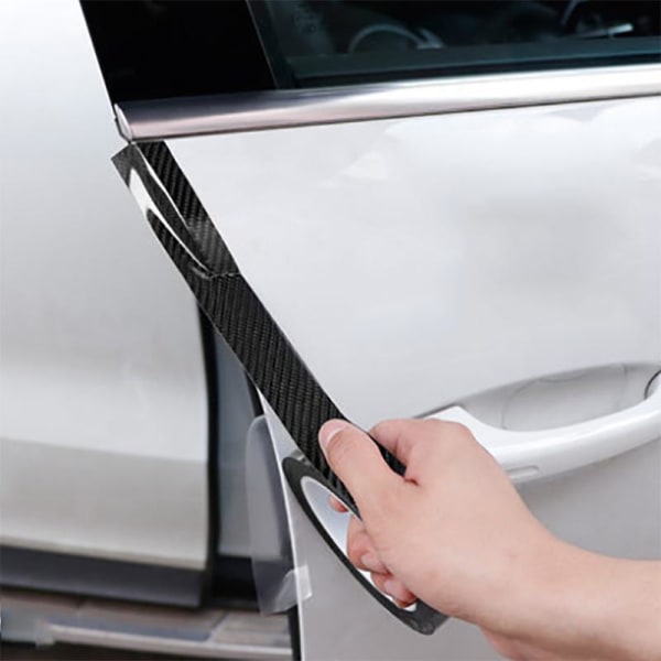 Slagbeskyttelse for bil - Slagbeskyttelse i karbonfiber - 10cm x 5m Black