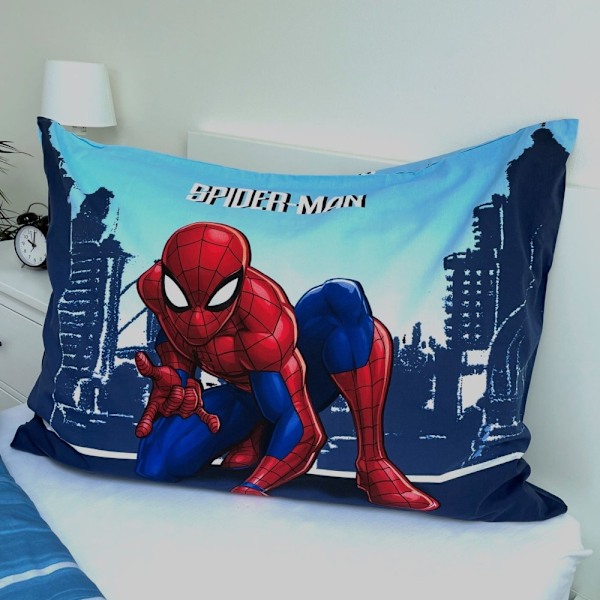 Spiderman Skyline sängkläder 140×200 cm, 70×90 cm