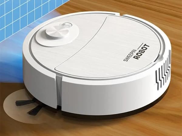 Städrobot elektrisk dammsugare sladdlös borste Vit