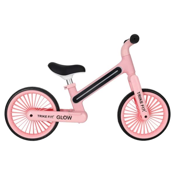 Balanscykel med LED för barn - Springcykel Rosa