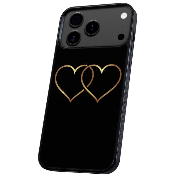 iPhone 17 Pro - Skal/Mobilskal Double Hearts