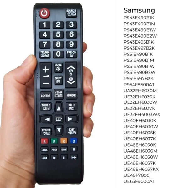 Yleinen Kaukosäädin Samsung TV:lle Black