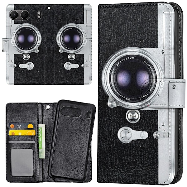 OnePlus Nord 4 - Lompakkokotelo/Kuoret Retro Kamera