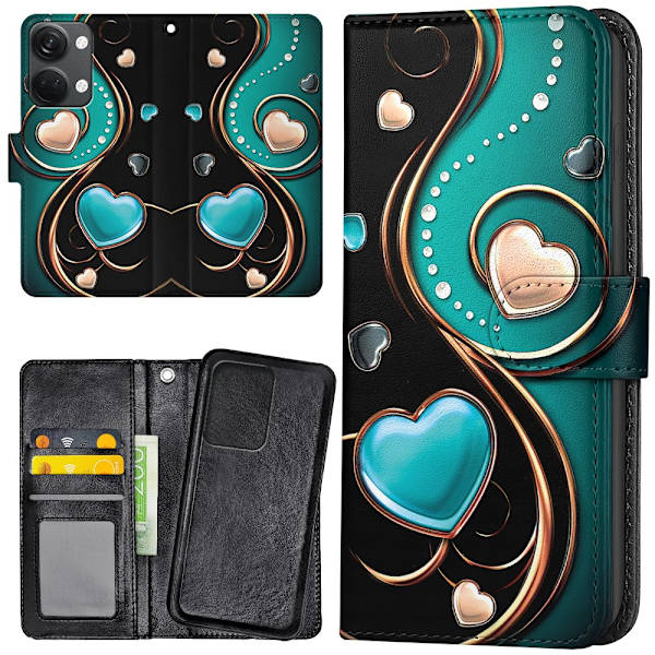 OnePlus Nord 3 5G - Mobilcover/Etui Cover Hjerter