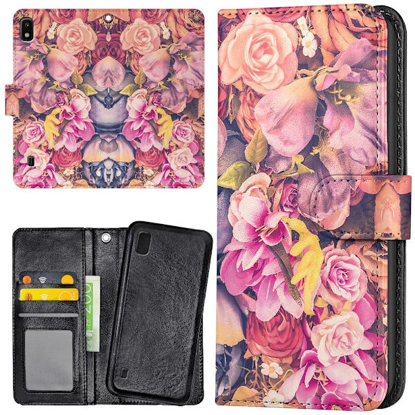 Samsung Galaxy A10 - Plånboksfodral/Skal Roses
