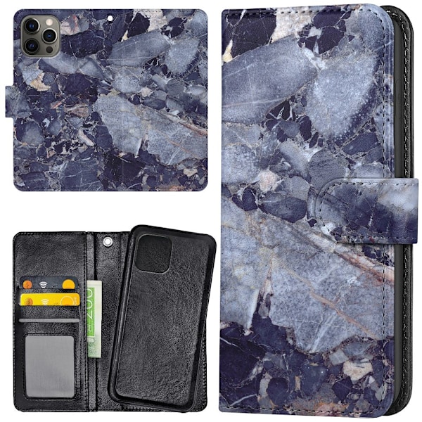 iPhone 16 Pro Max - Lommebok Deksel Marmor
