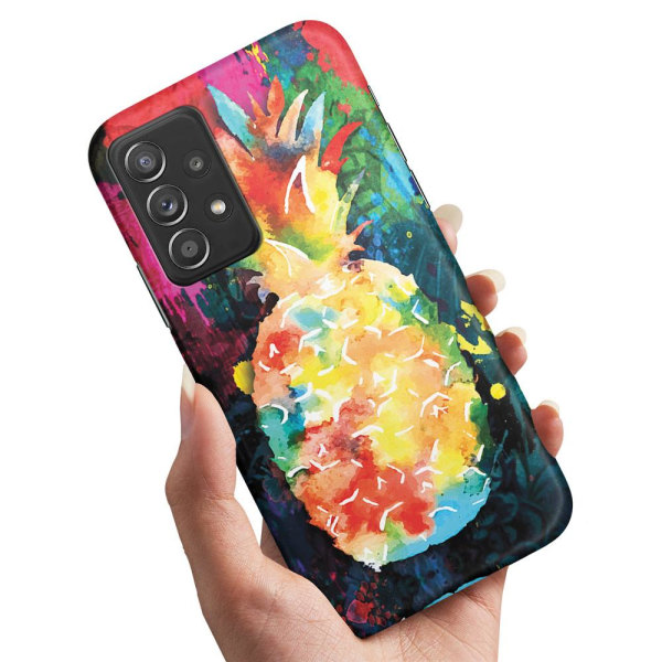 Samsung Galaxy A53 5G - Skal/Mobilskal Regnbåg Ananas multifärg