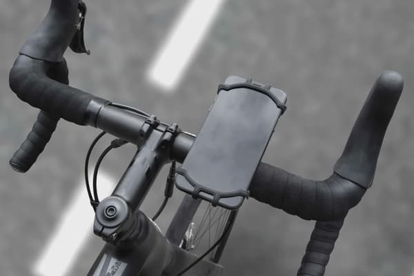 FIXED Bikee Silikon Telefonfäste för Cykel Svart
