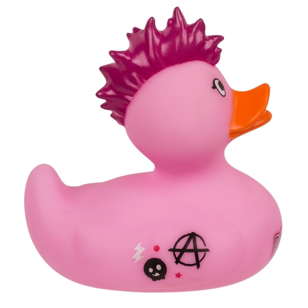 Bath Duck / Piping Rubber Duck - Badeleke MultiColor Punk Anka