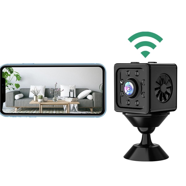 Mini spionkamera HD 1080p - nattsyn og bevegelsesdetektor Black