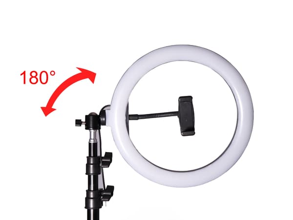 Mobilholder med Ringlight & Stativ – Selfielampe
